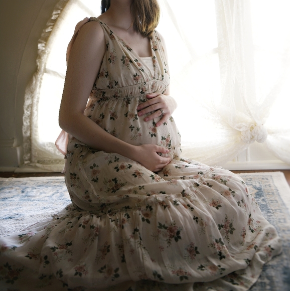 SOLD Ethereal Boutique Floral Tiered Dress - Picture 12 of 12